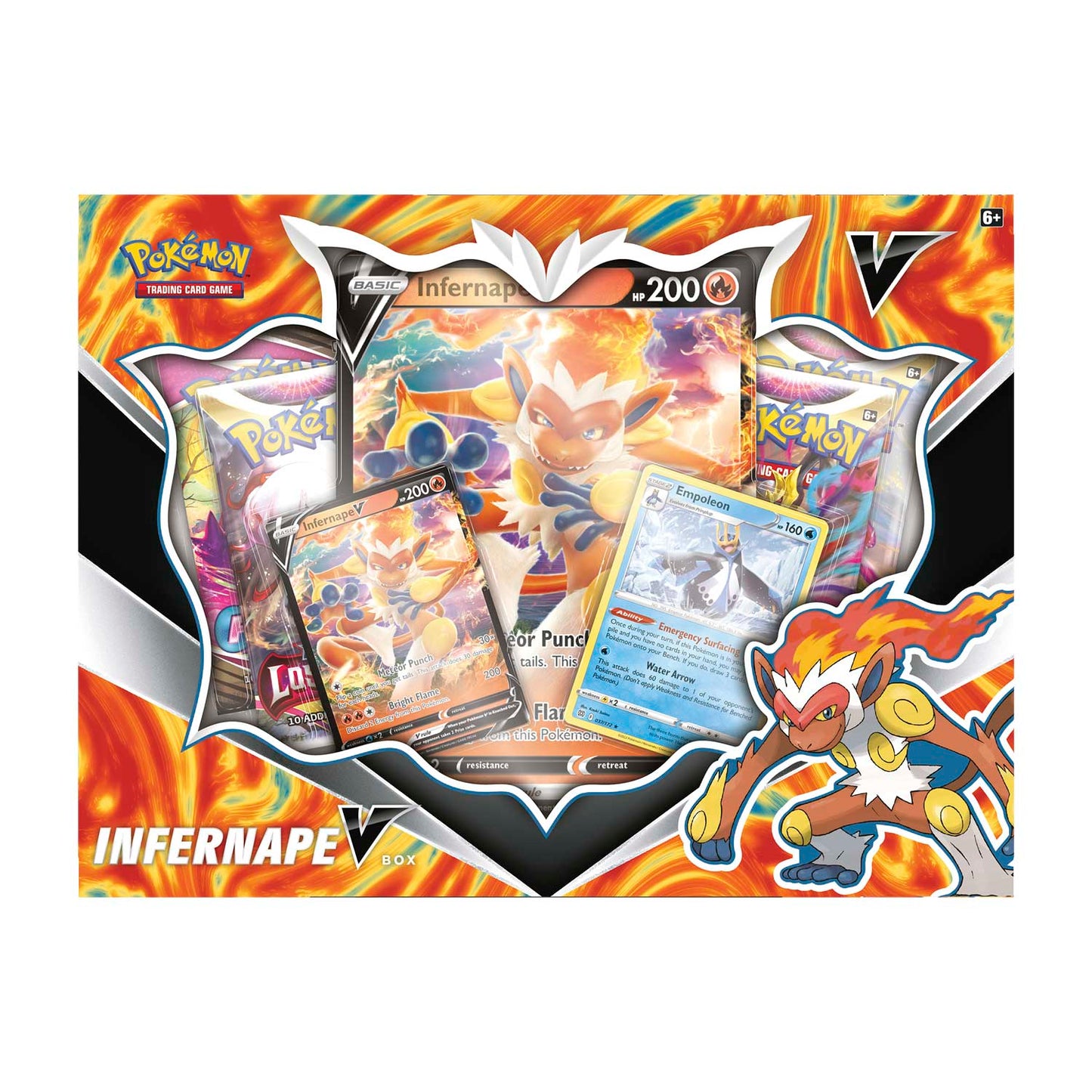 2022 Pokemon Infernape V Box (4 Packs)