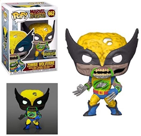 Funko Pop! Zombie Wolverine - Glow In the Dark - Marvel Zombies #662