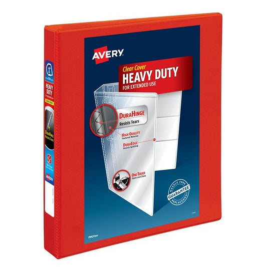 Avery - Binder - Heavy Duty - 1 Inch Rings - Red