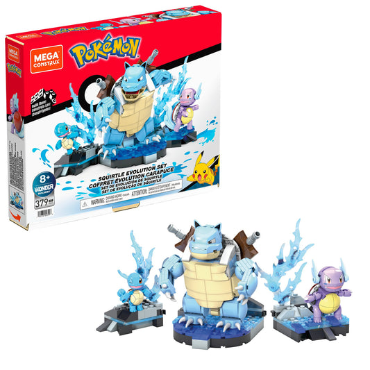 Pokemon Mega Contrux - Squirtle Evolution Set