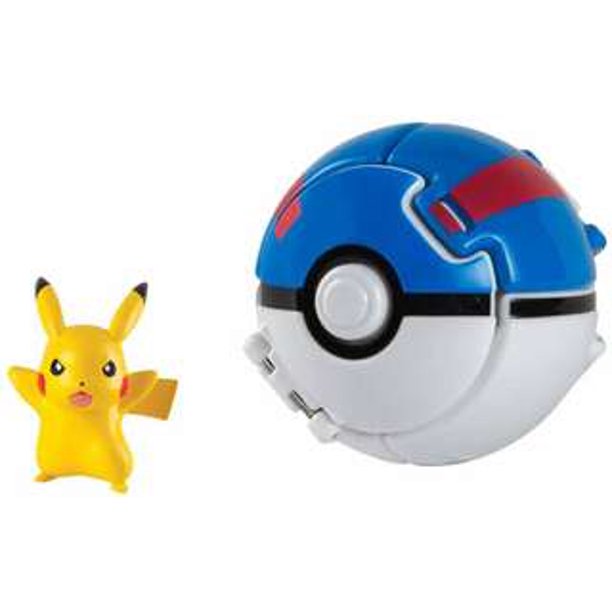 Pokemon Throw'n'Pop Poke Ball - Pikachu + Great Ball