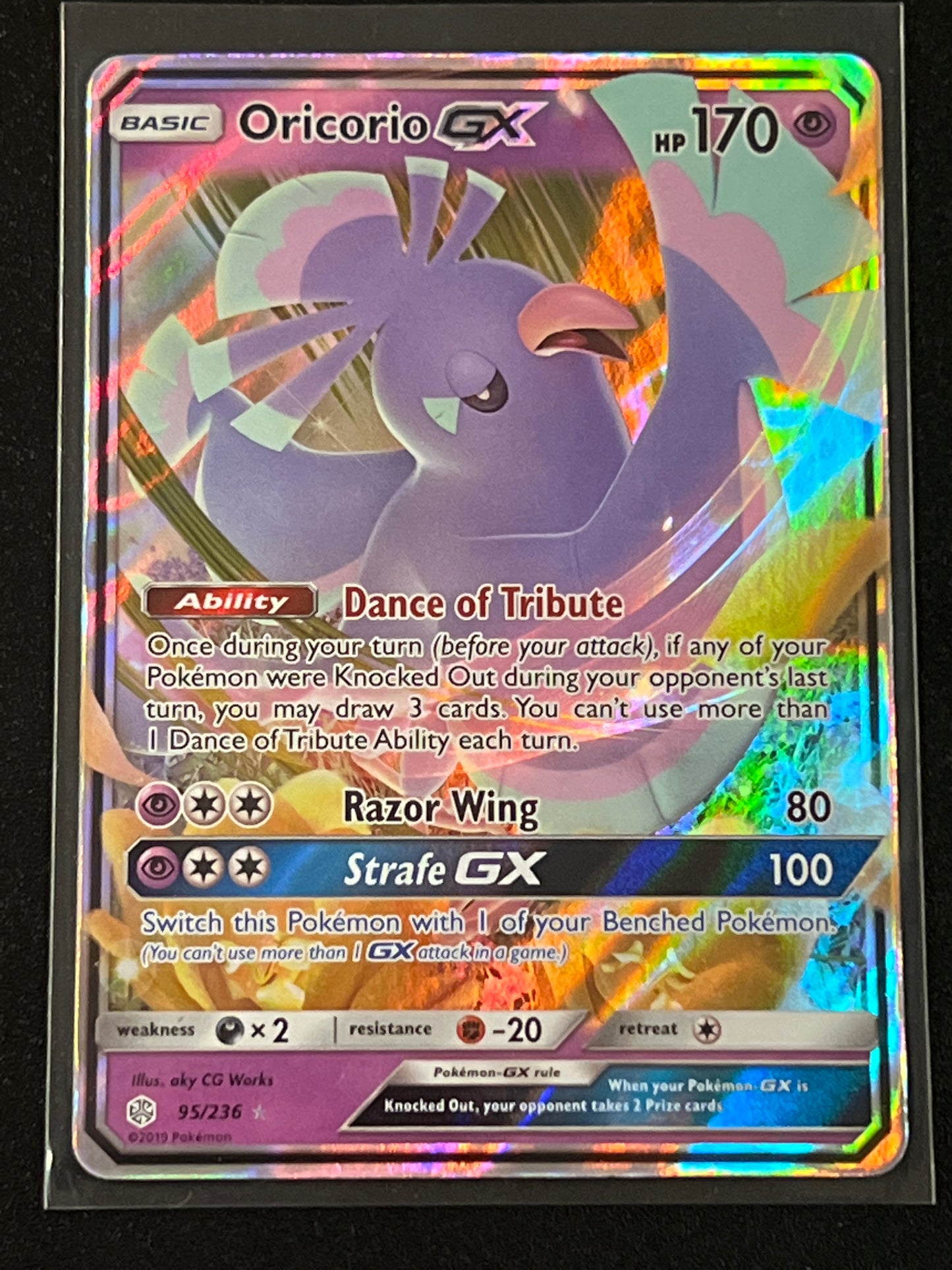 2019 Pokemon ORICORIO - Holo - #95