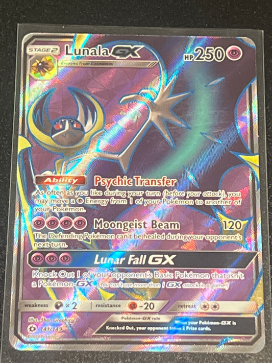 2017 Pokemon LUNALA GX - Holo - #141