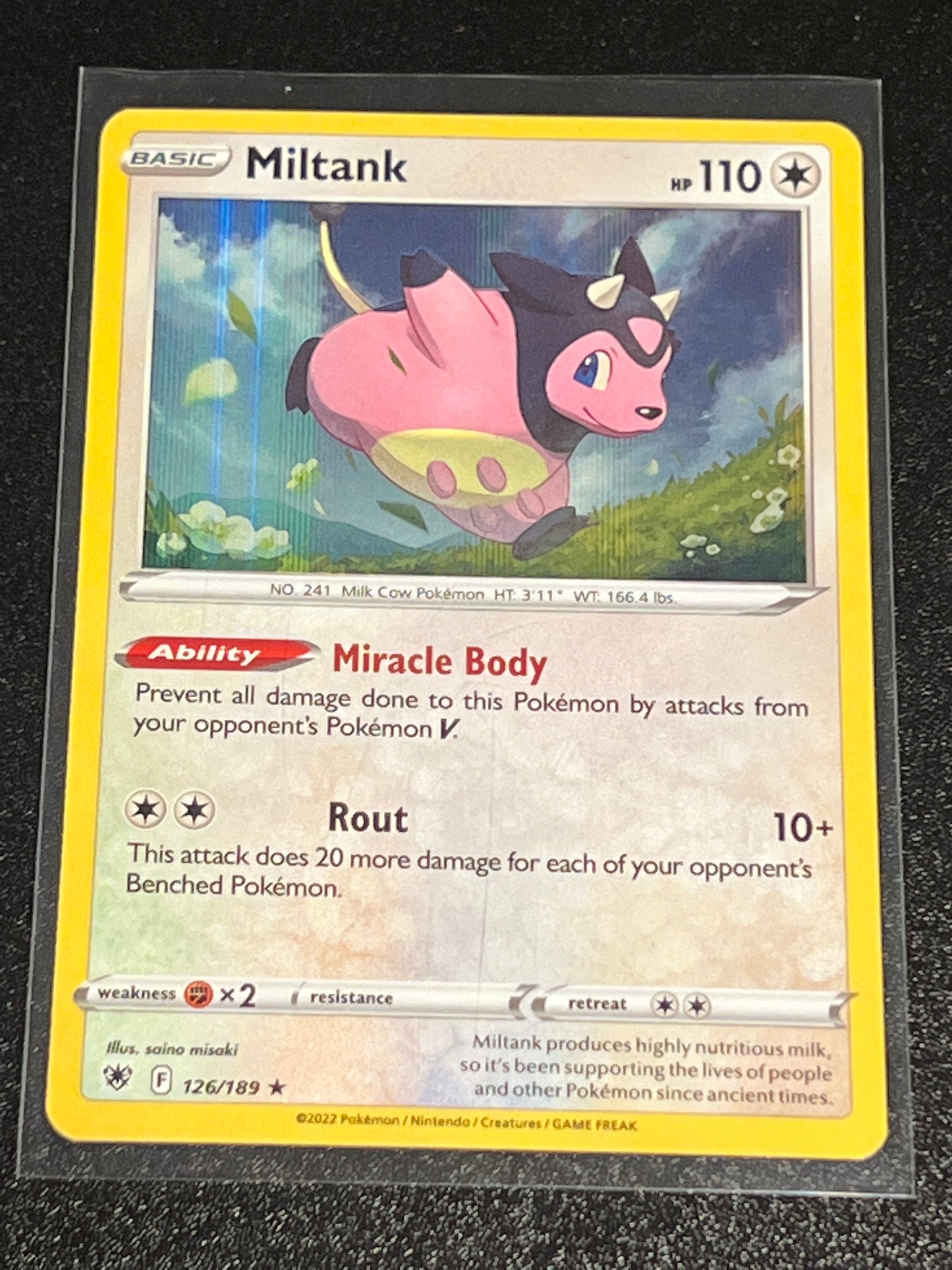 2022 Pokemon MILTANK  - Holo - #126