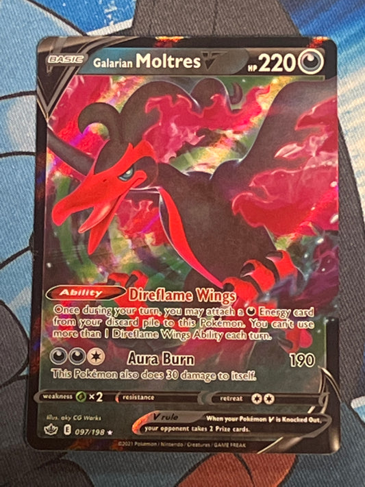 2021 Pokemon Galarian Moltres V - Holo - #97