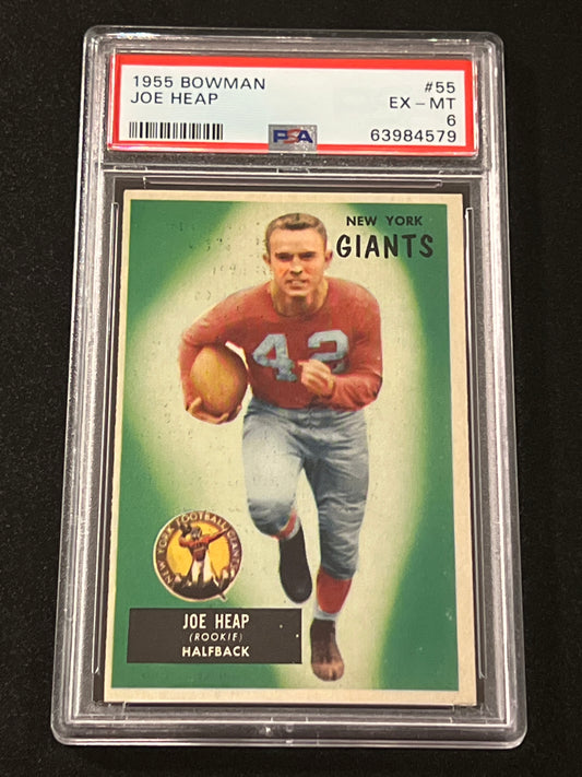 1955 Bowman JOE HEAP - PSA 6