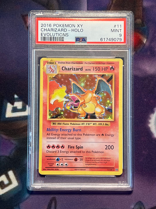 2016 Pokemon - Charizard - Holo - Graded PSA 9 - #11