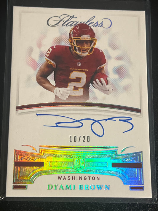 2021 Panini Flawless - DYAMI BROWN - Auto 10/20 #FRS-DBR