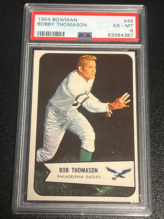 1954 Bowman BOBBY THOMASON - PSA 6 #45