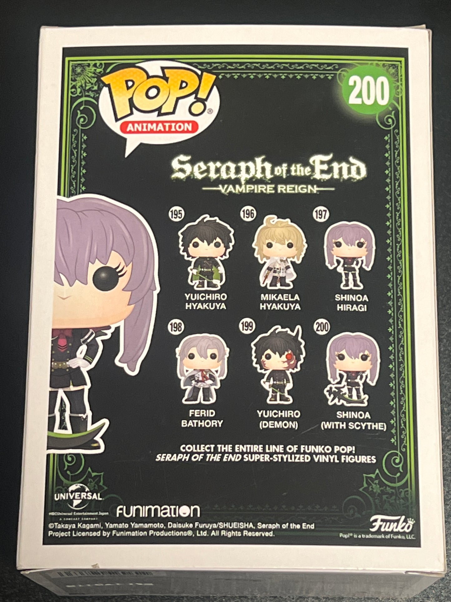 Funko Pop! SHINOA With SCYTHE - Seraph Of The End - Vampire Reign  - #200