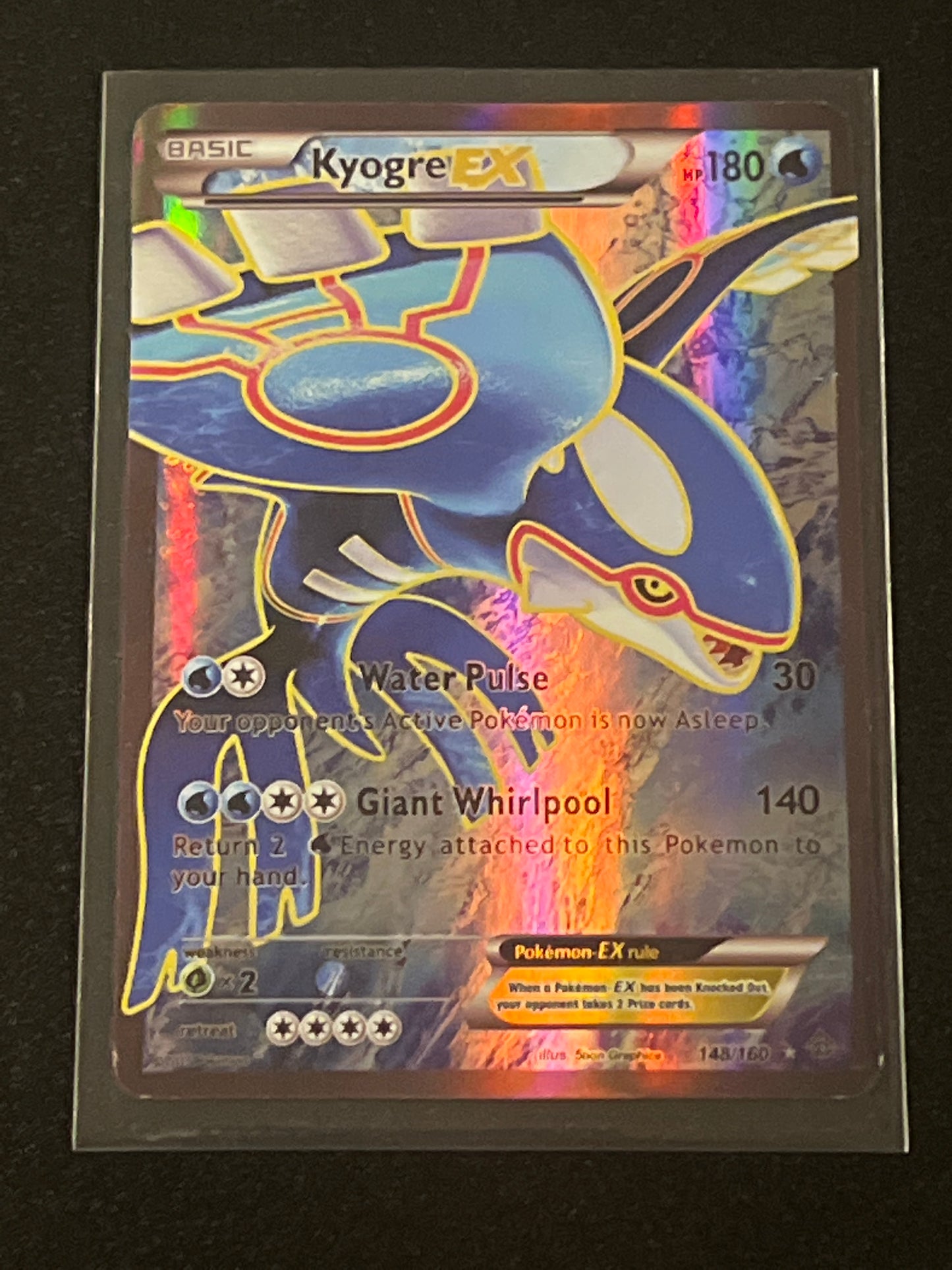 2015 Pokemon KYOGRE EX - Holo - #148