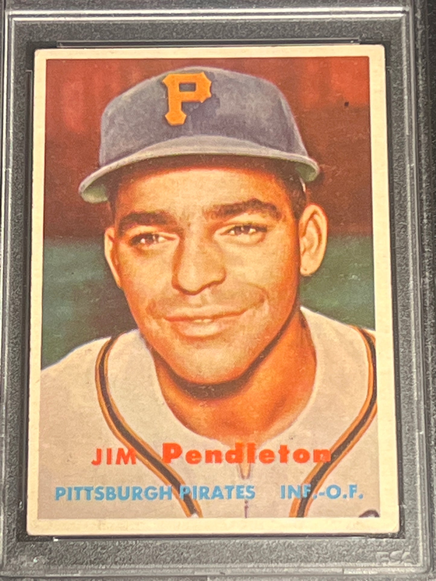 1957 Topps JIM PENDLETON - #327 - PSA 4