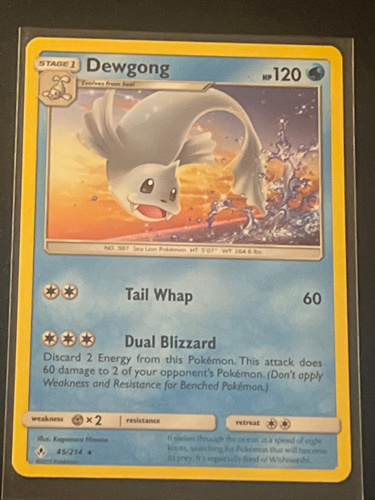 2019 Pokemon DEWGONG - Non-Holo - #45