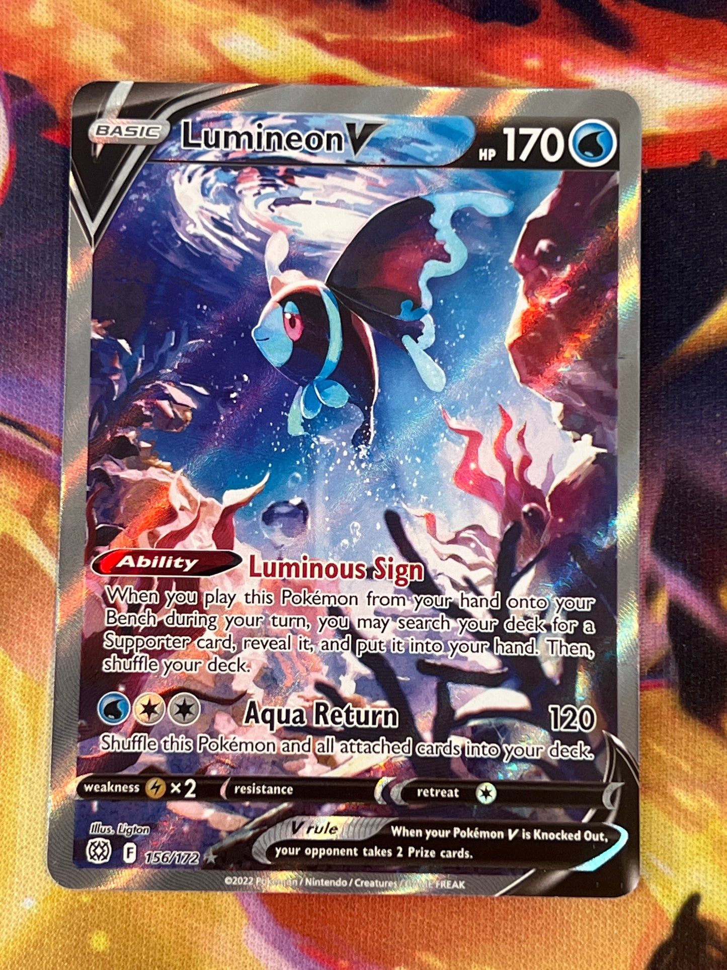 2022 Pokemon Lumineon V - Ultra Rare Alt - #156