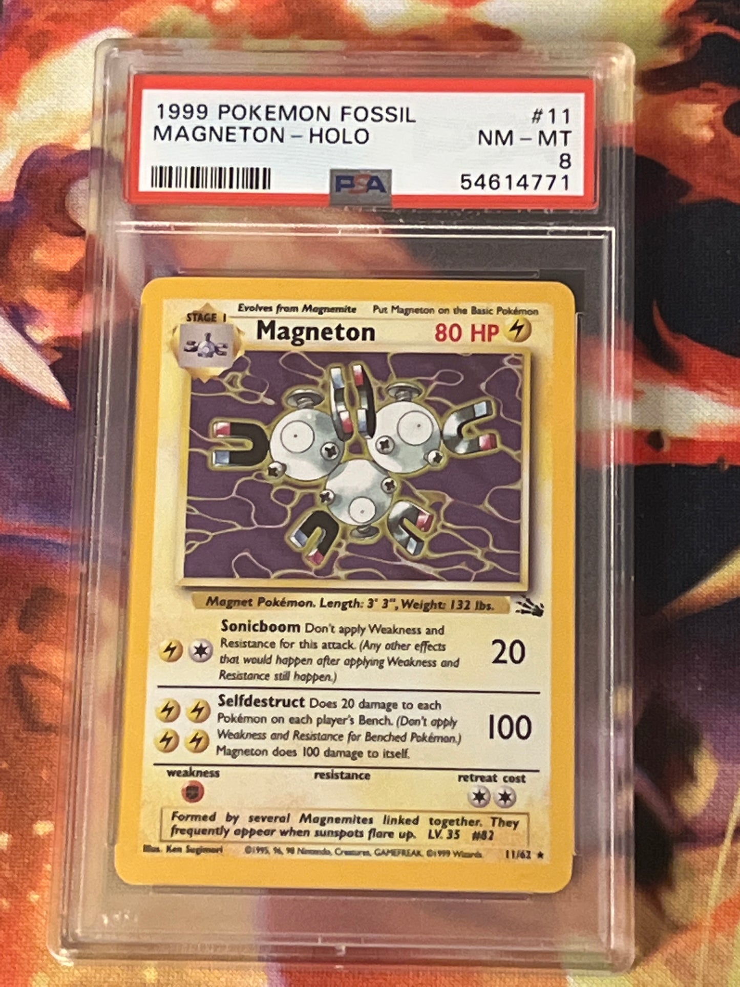 1999 Pokemon - Magneton - Holo - Graded PSA 8 - #11