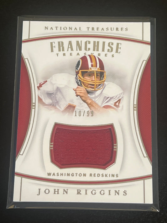 2019 Panini Nat. Treas. JOHN RIGGINS 10/99 Patch Card #FT-26