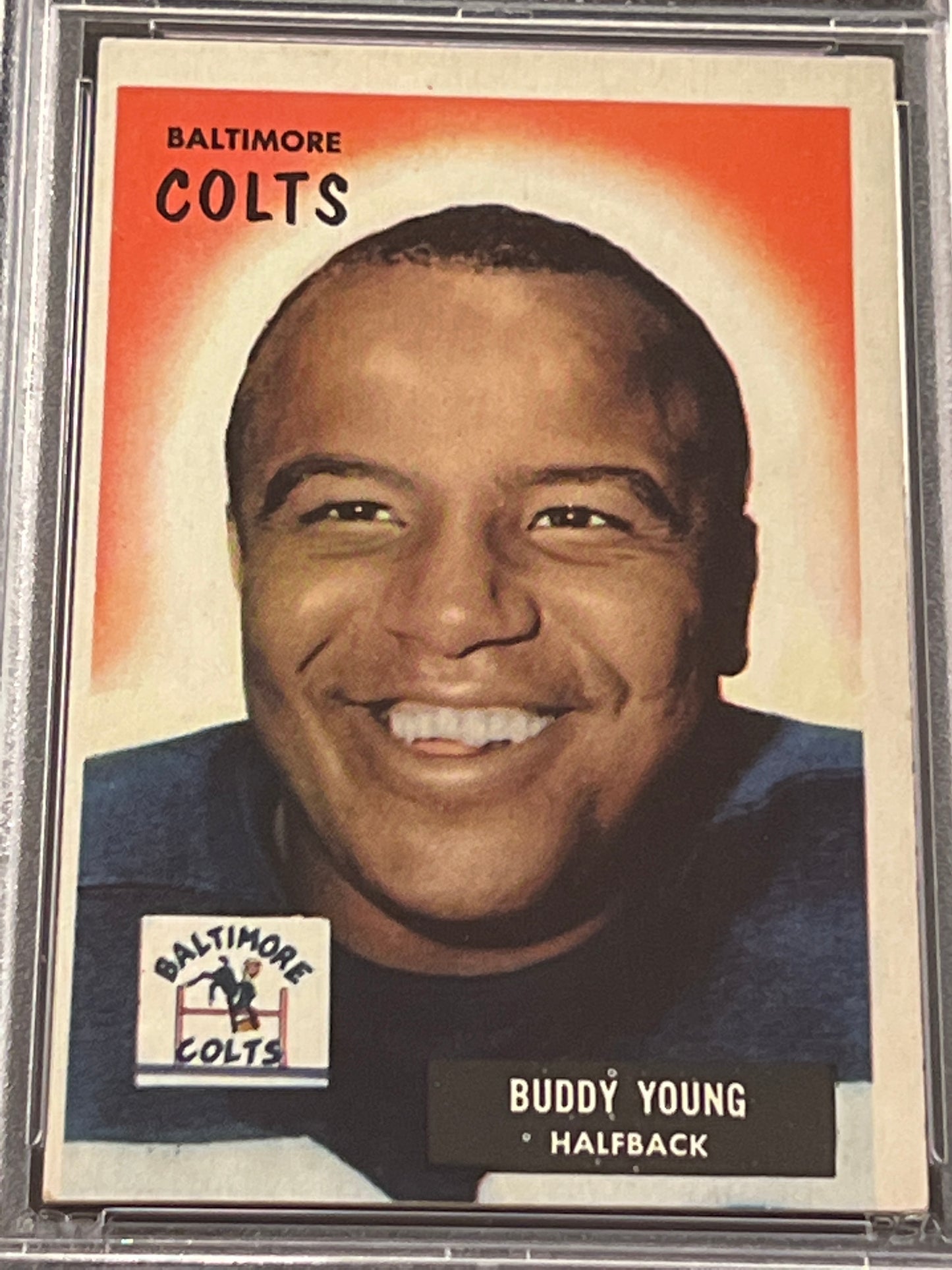 1955 Bowman BUDDY YOUNG - PSA 7(OC)