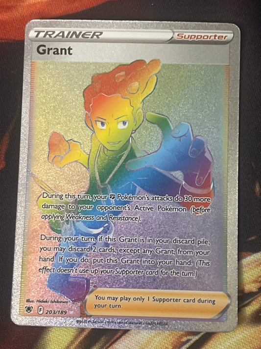 2022 Pokemon Grant - Trainer - Rainbow Rare -  Holo - #203