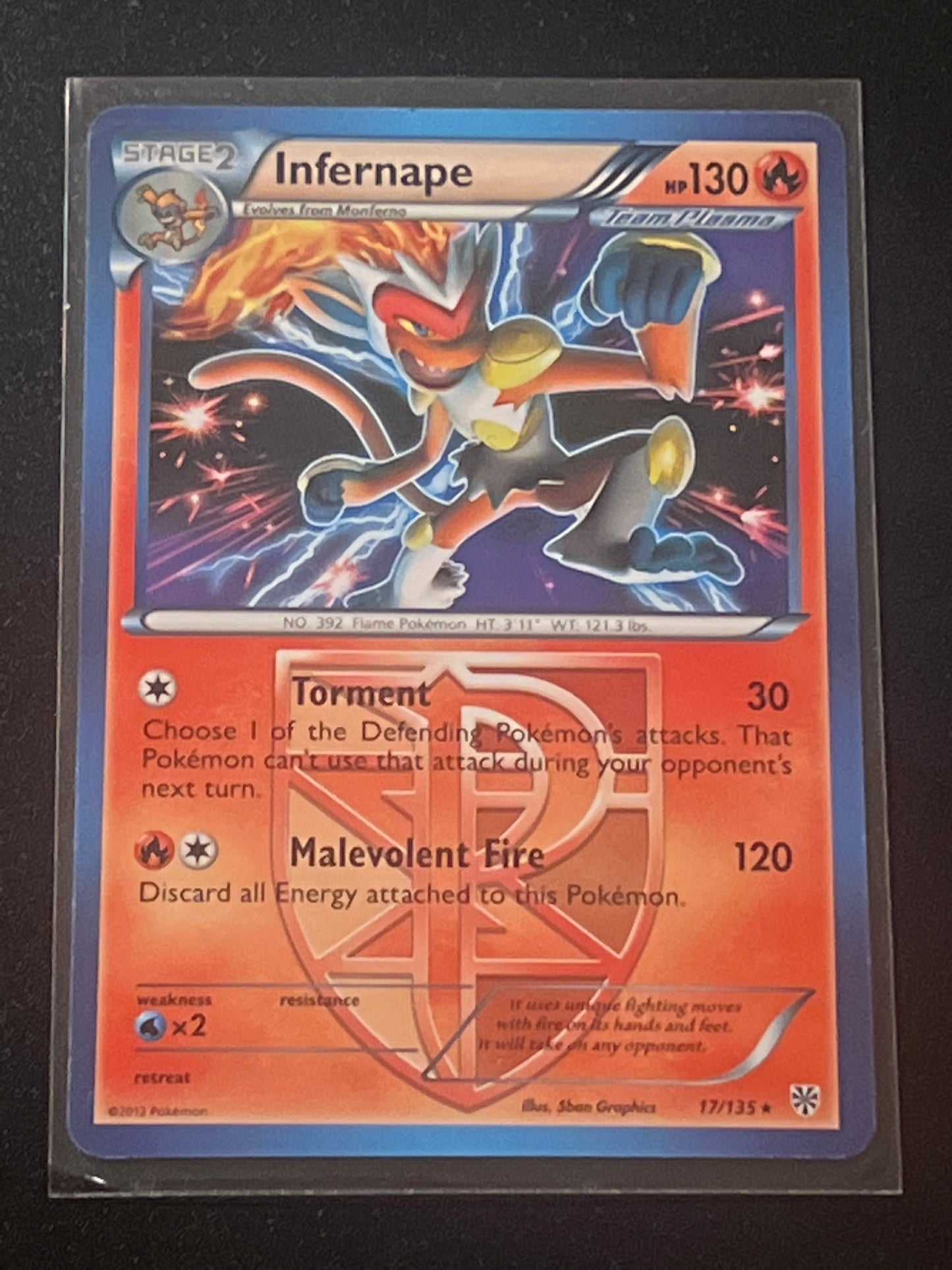 2012 Pokemon INFERNAPE - #17