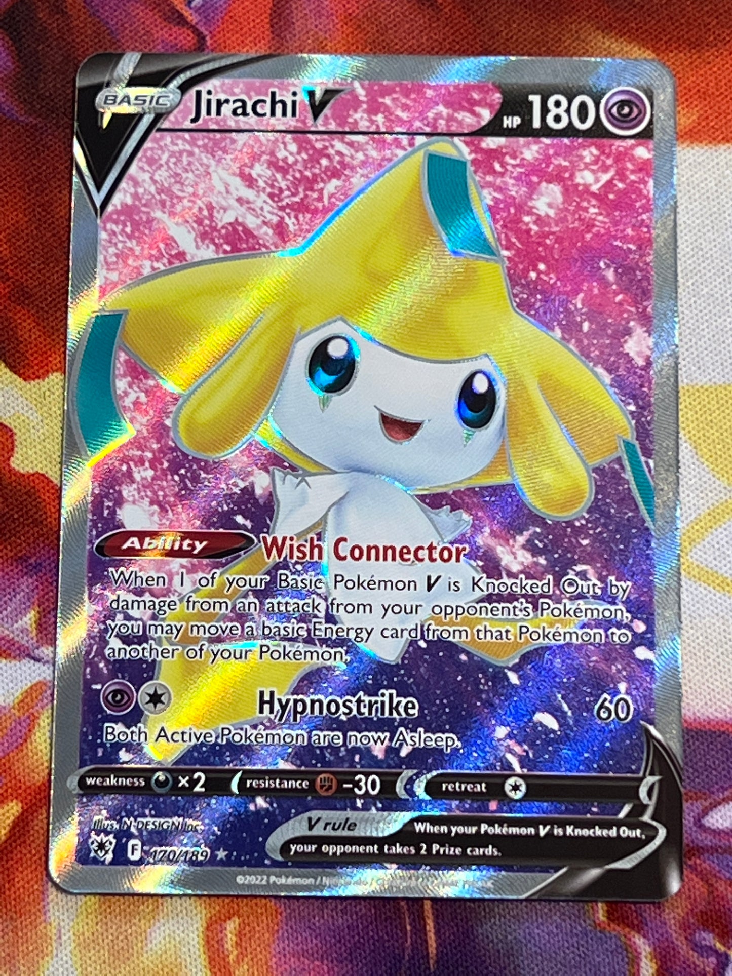 2022 Pokemon Jirachi V - Ultra Holo - #170