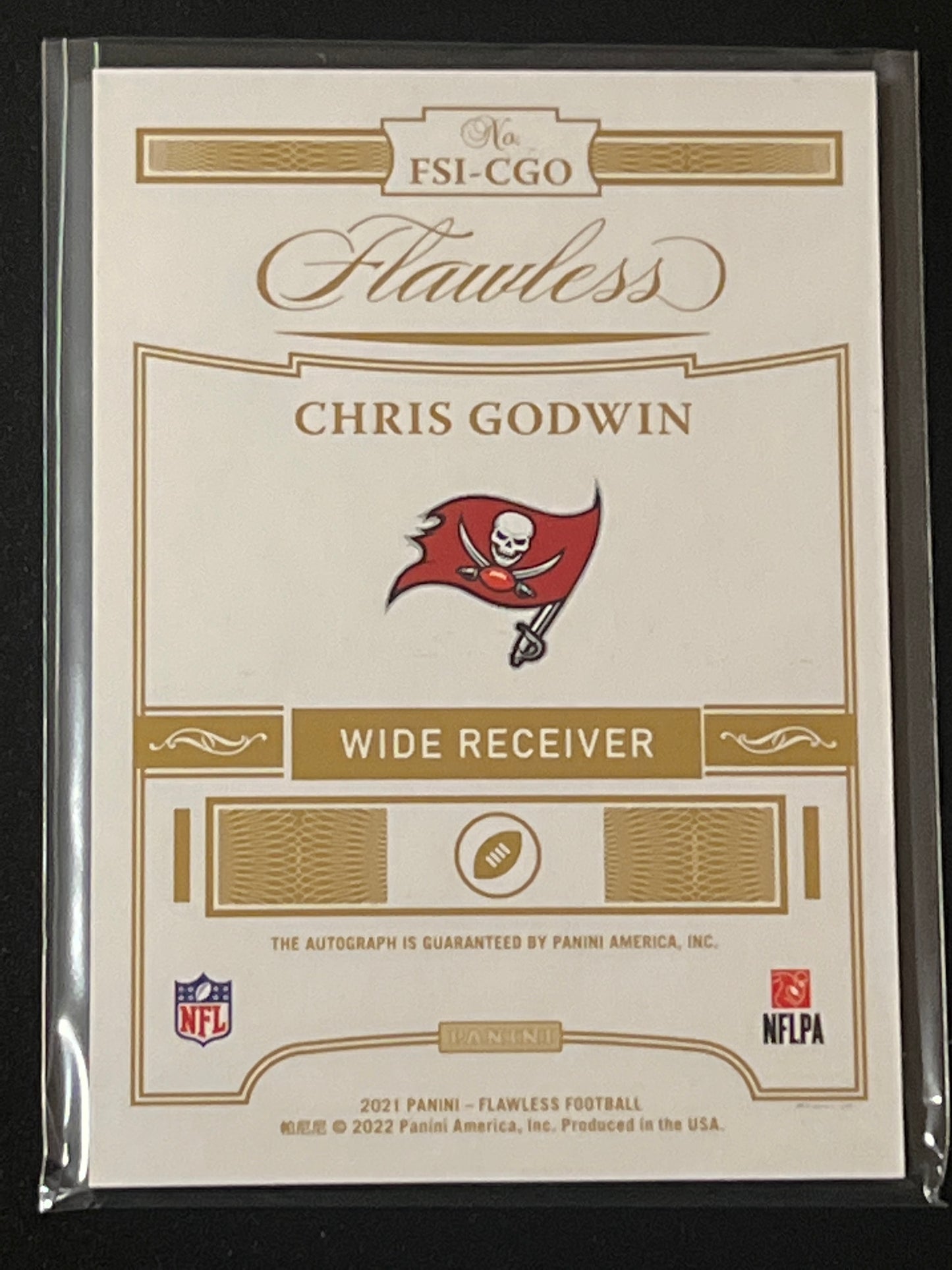 2021 Panini Flawless CHRIS GODWIN - AUTO 08/20