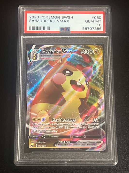 2020 Pokemon Swsh FA/ MORPEKO Vmax - PSA 10