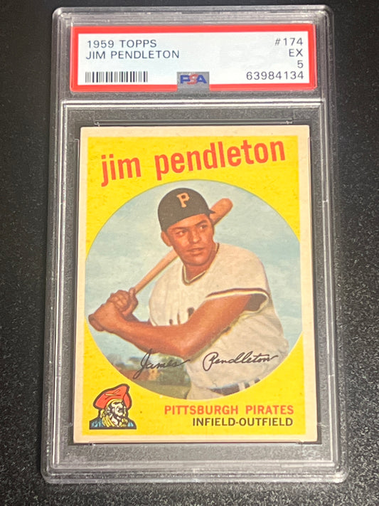 1959 Topps JIM PENDLETON - #174 - PSA 5