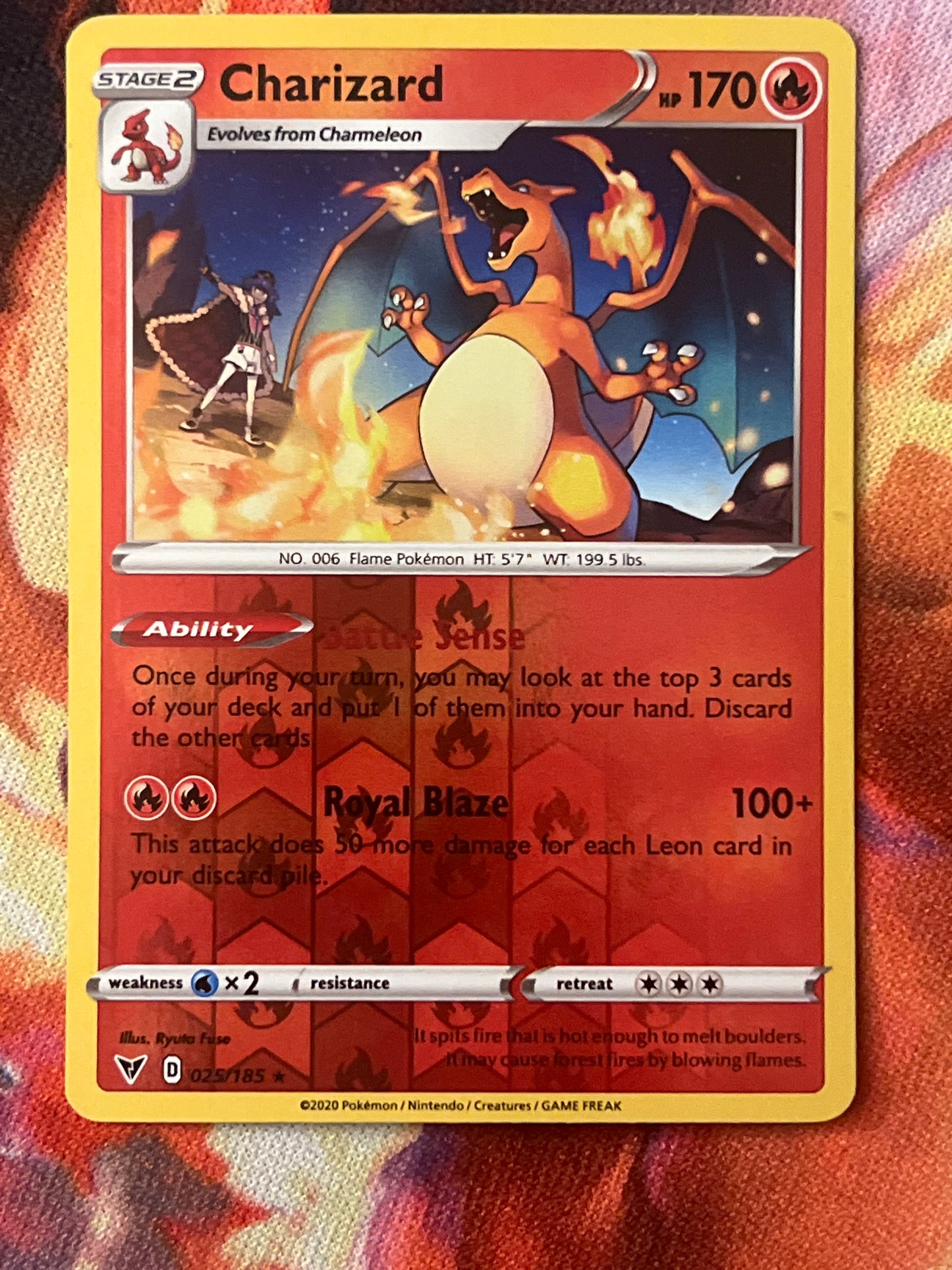 2020 Pokemon CHARIZARD - Reverse Holo - #25