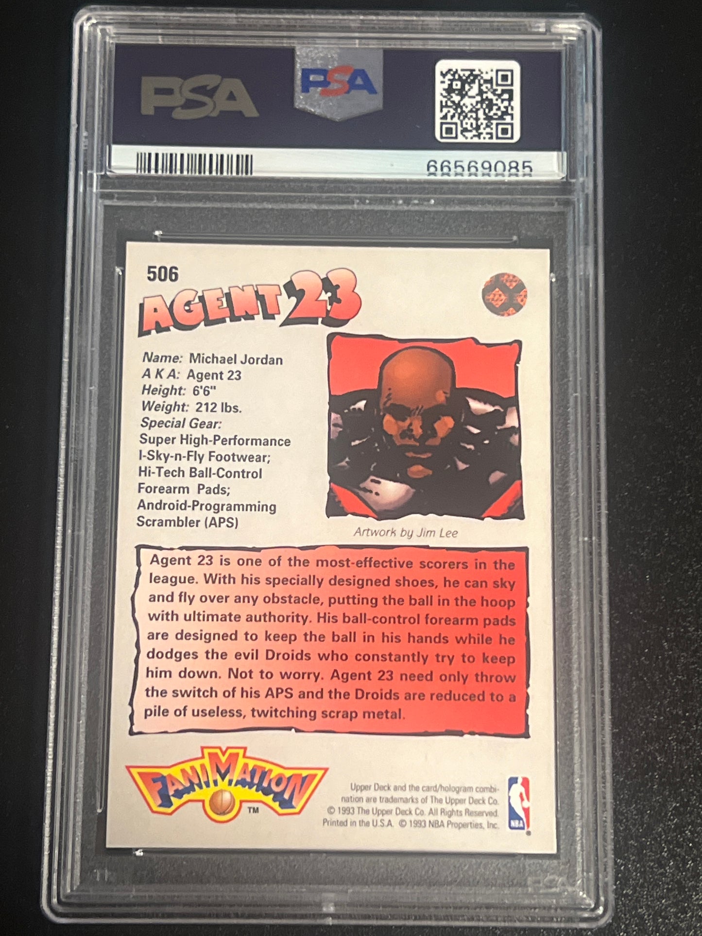 1992 Upper Deck MICHAEL JORDAN - PSA 8 #506