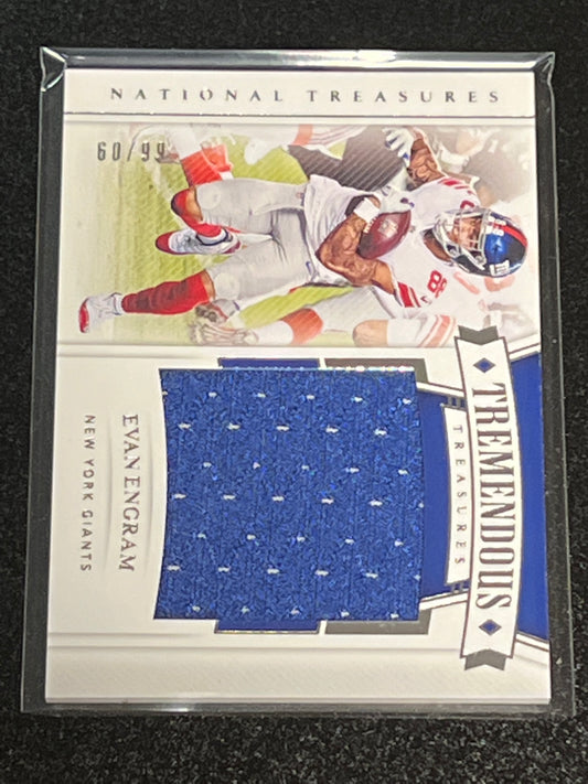 2020 Panini Nat. Treas. EVAN ENGRAM - Patch Card - 60/99 - #TT-EE