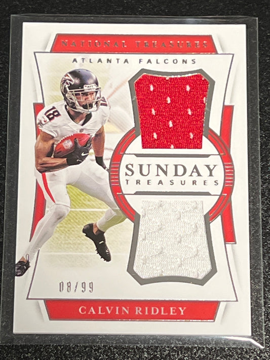 2020 Panini Nat. Treas. CALVIN RIDLEY - Patch Card - 08/99 - #ST-CR