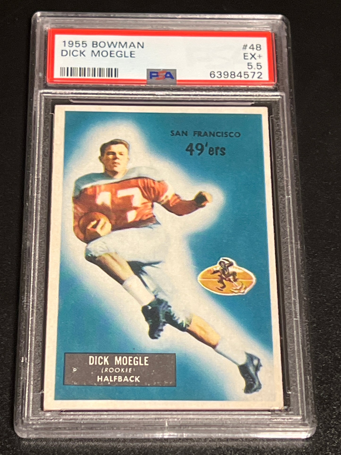 1955 Bowman DICK MOEGLE - RC - #48 - PSA 5.5