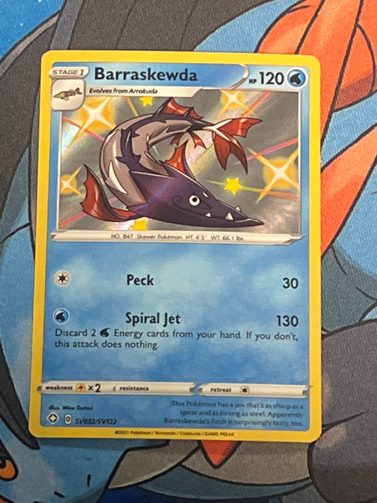 2021 Pokemon BARRASKEWDA - Holo - #SV032