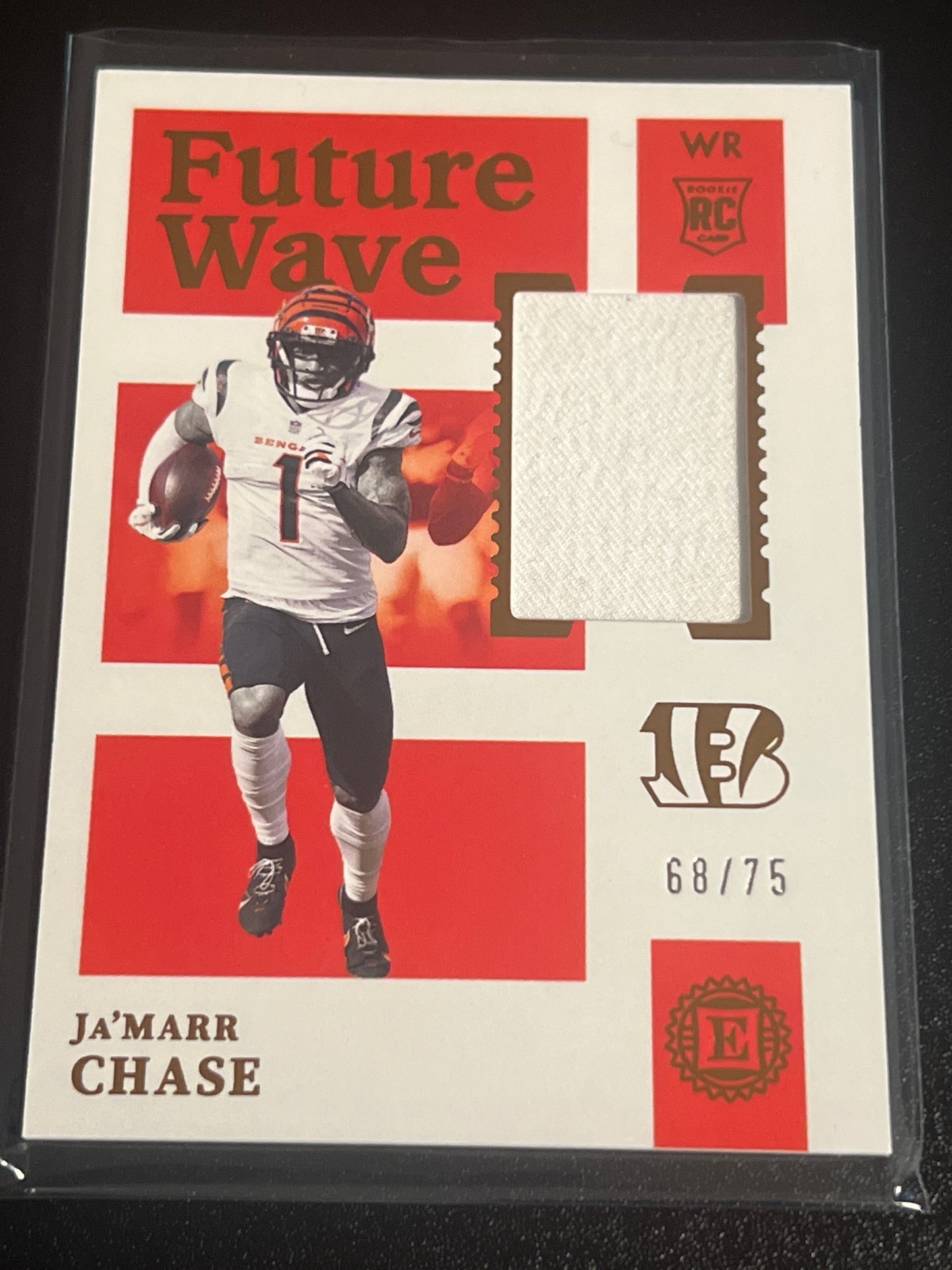 2021 Panini Encased JA'MARR CHASE - RC - Patch Card - 68/75 - #FWM-JC