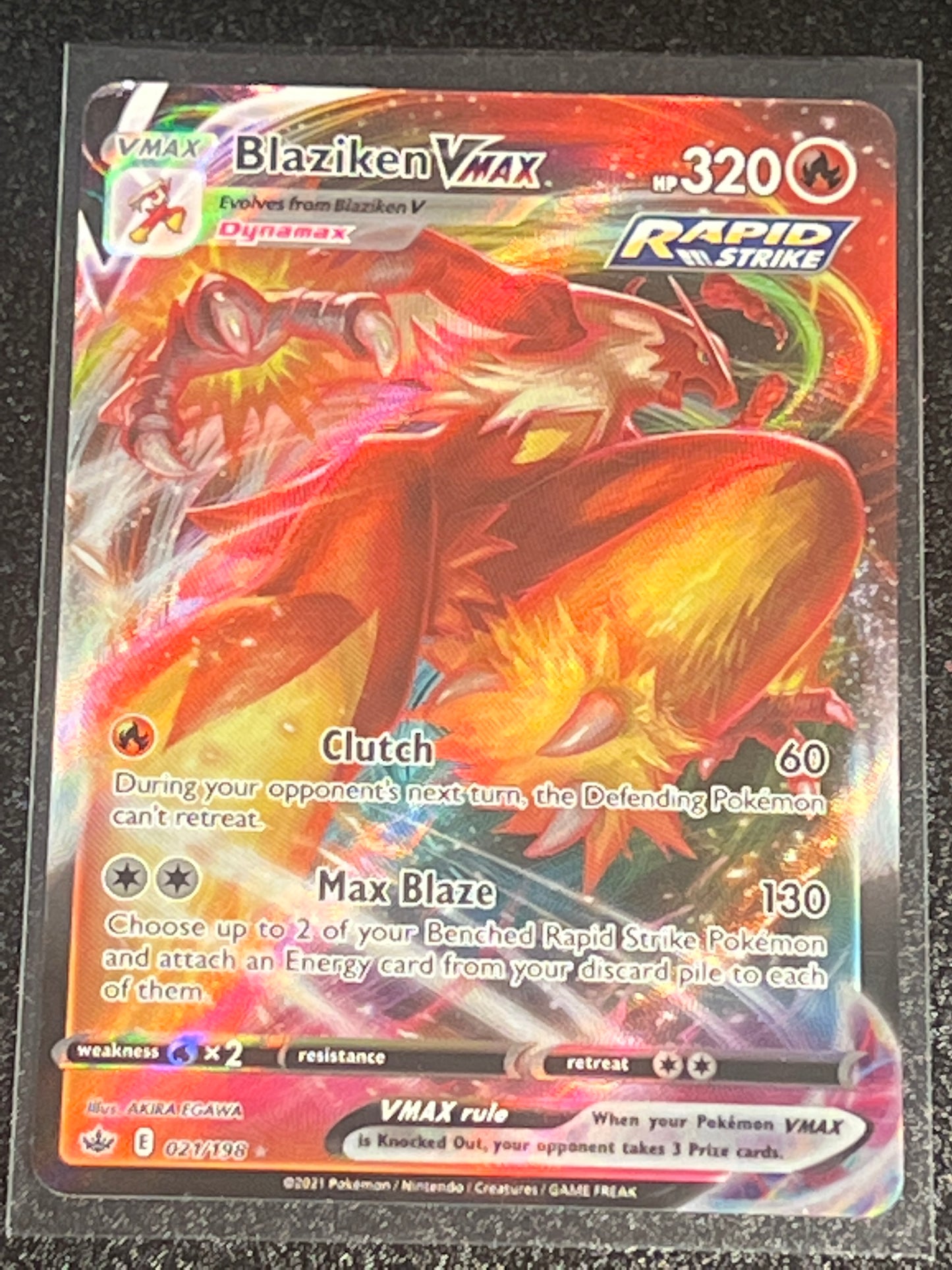 2021 Pokemon Blaziken Vmax - Ultra Rare - #21