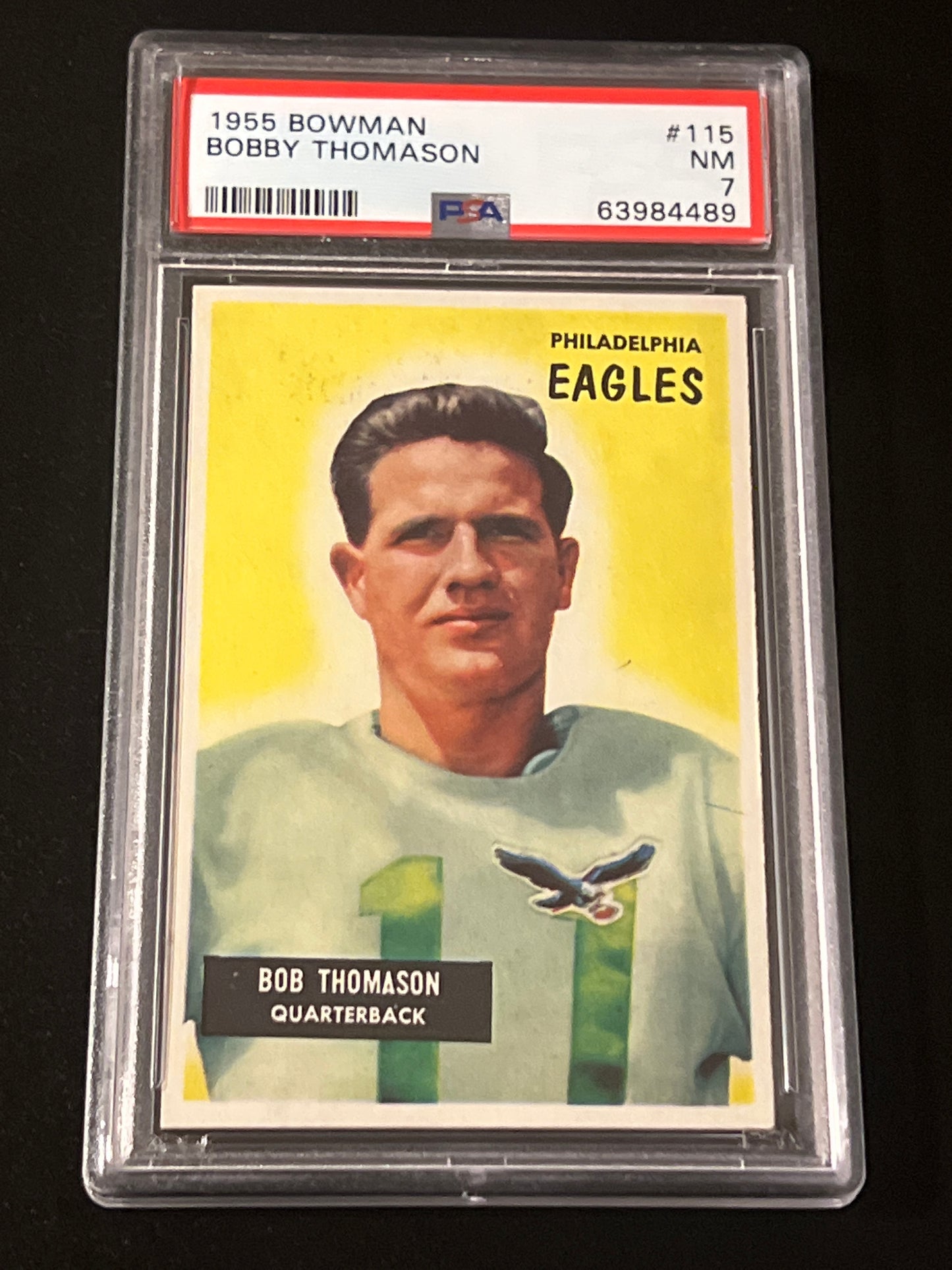 1955 Bowman BOBBY THOMASON - PSA 7 #115