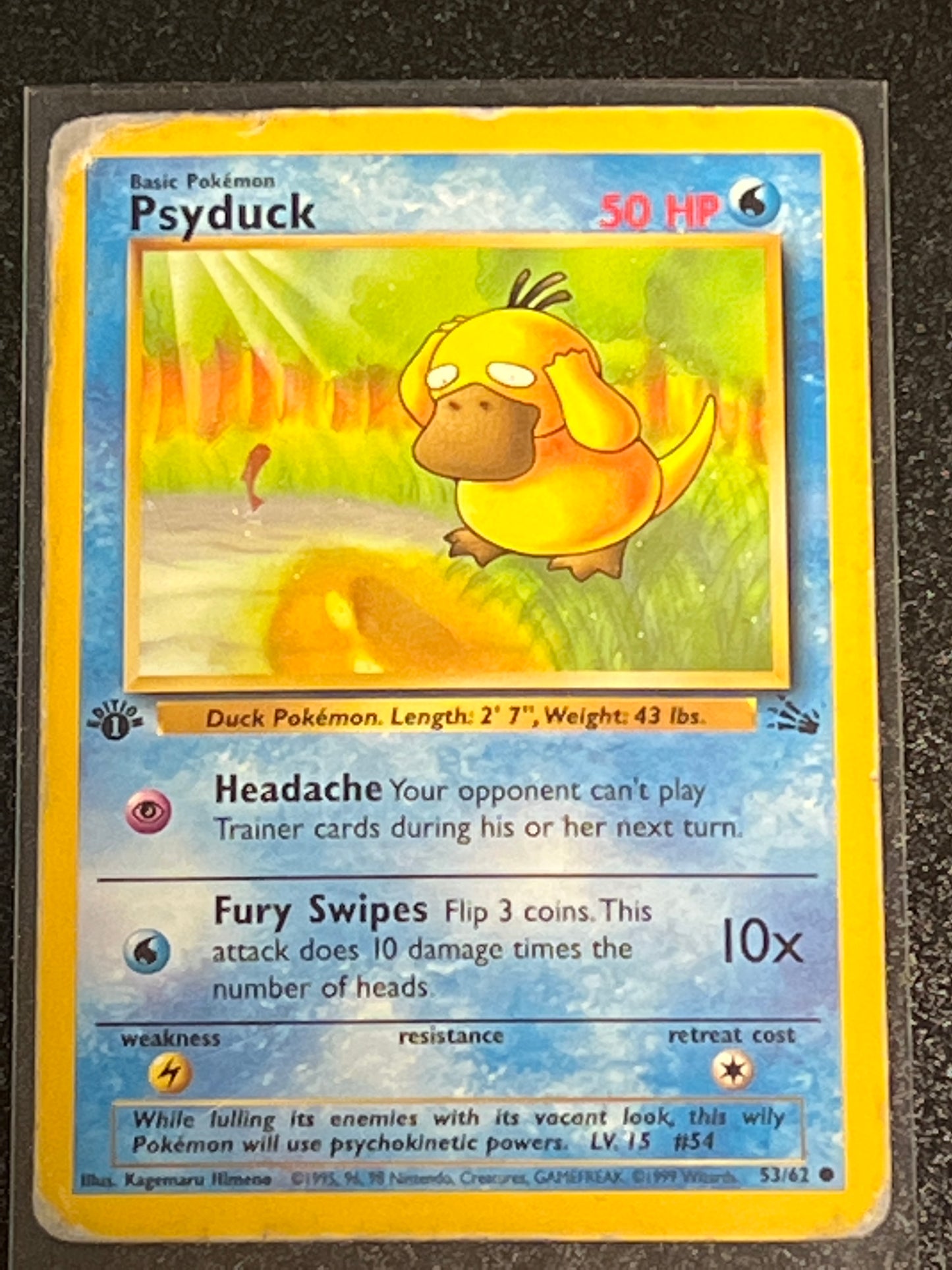 1999 Pokemon PSYDUCK - #53