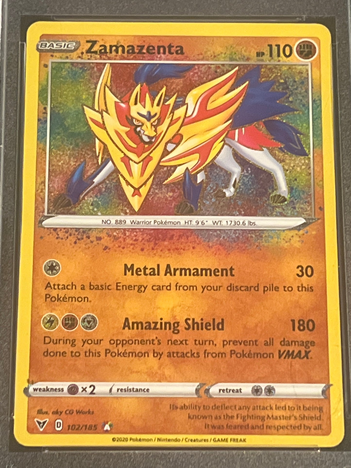 2020 Poekmon Swsh ZAMAZENTA - PSA 9