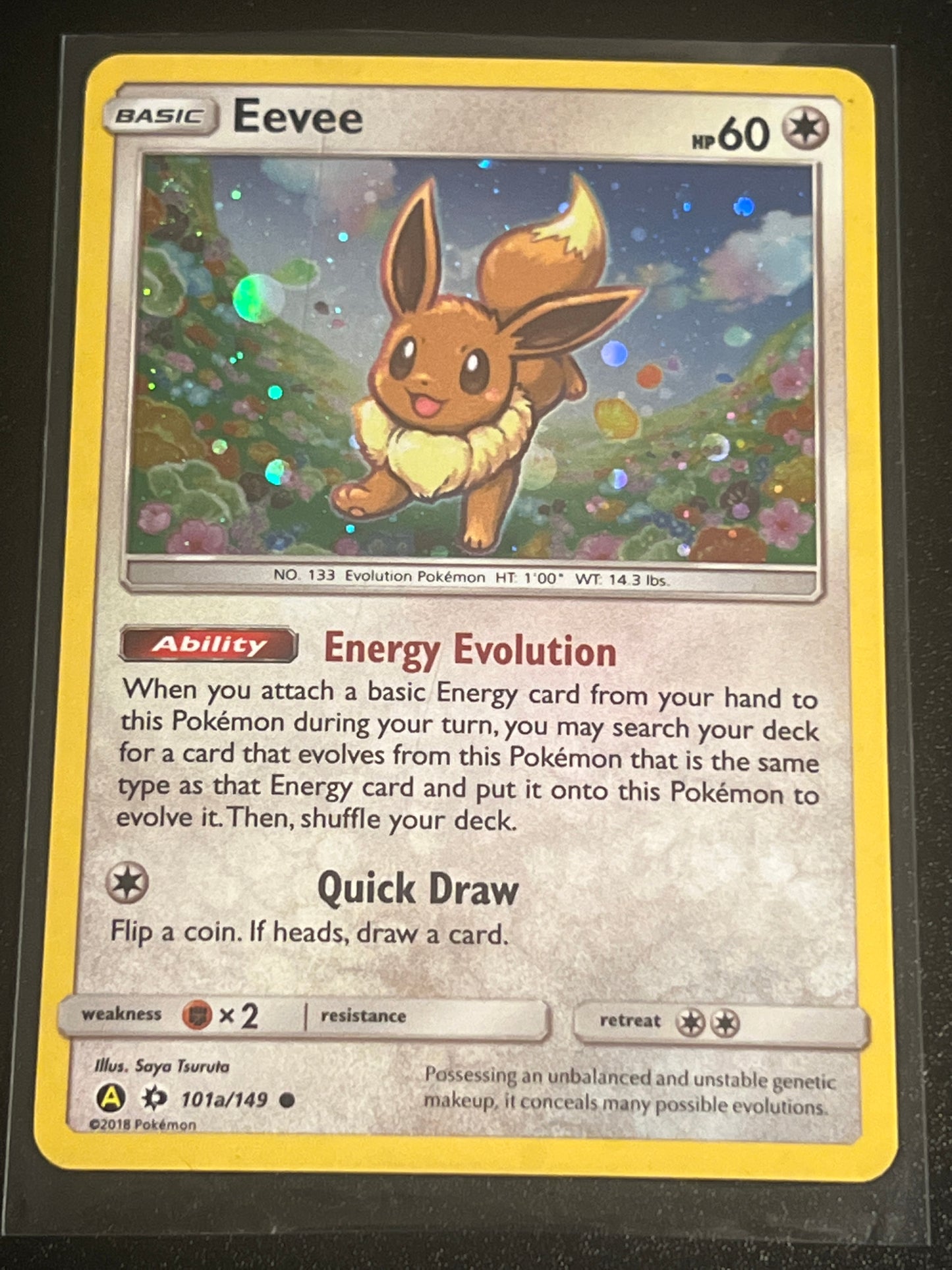 2018 Pokemon EEVEE - Holo - #101a