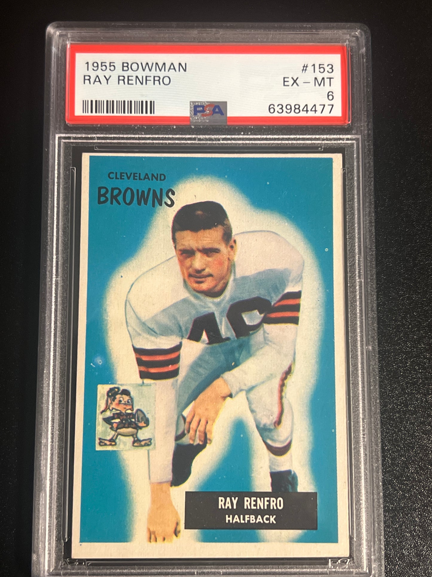 1955 Bowman RAY RENFRO - PSA 6 #153