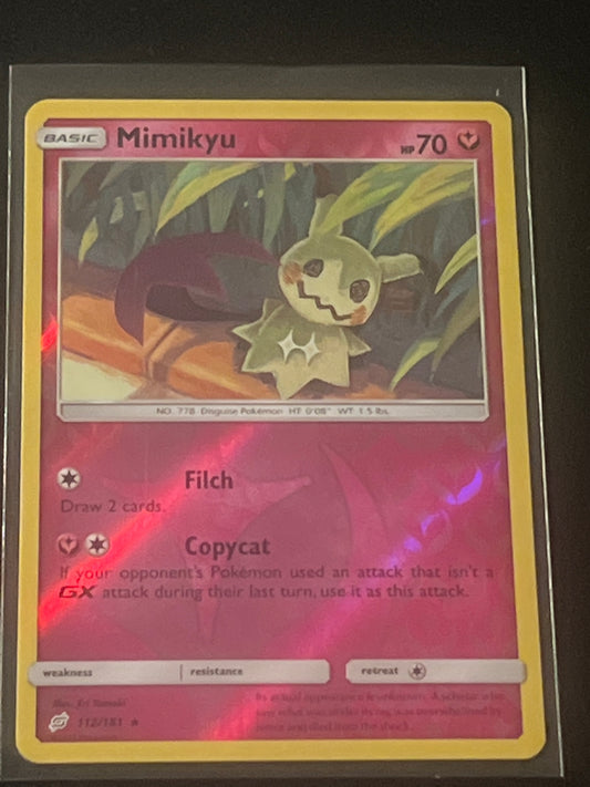 2019 Pokemon MIMIKYU - Reverse Holo - #112