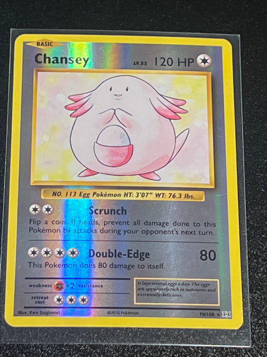 2016 Pokemon CHANSEY - Reverse Holo - #70