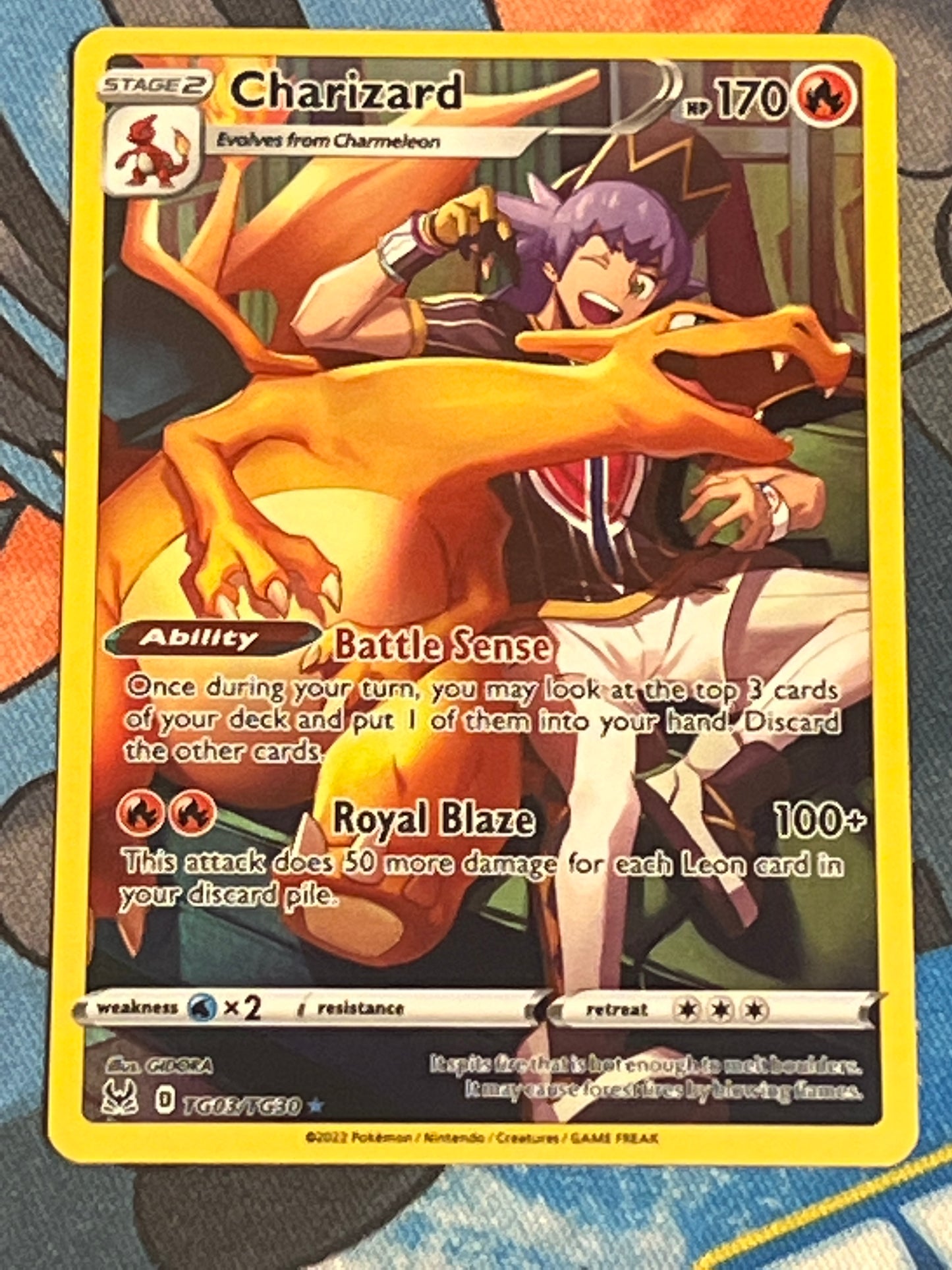 2022 Pokemon Charizard - Trainer Gallery - #TG03