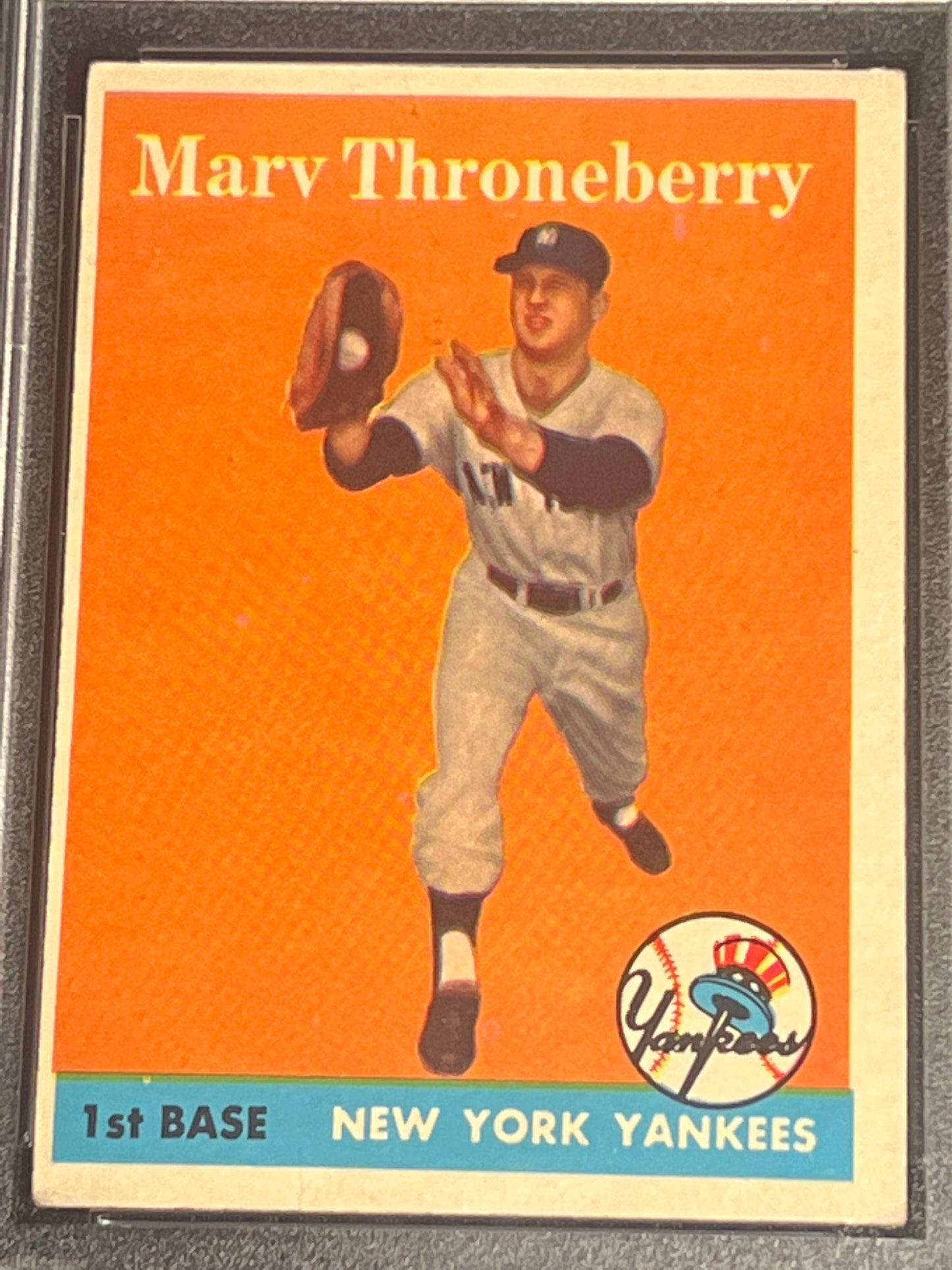 1958 Topps MARV THRONEBERRY - RC - #175 - PSA3