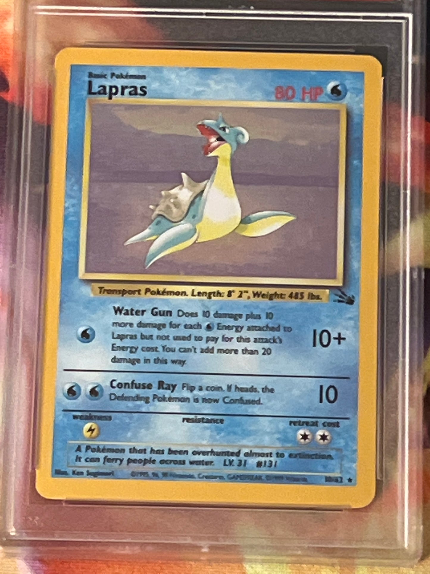 1999 Pokemon - Lapras - Holo - Graded PSA 7 - #10