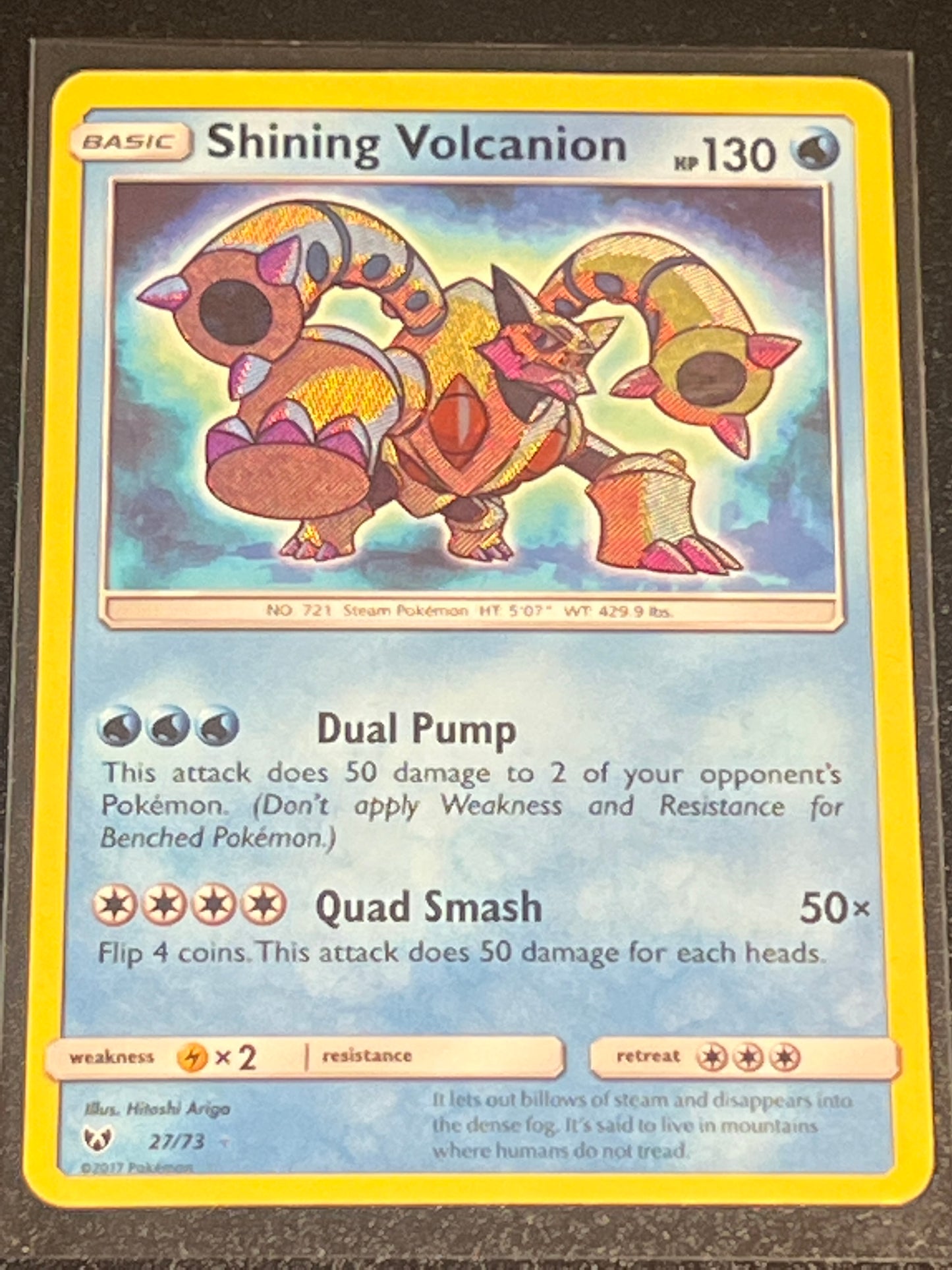 2017 Pokemon SHINING VOLCANION - Holo - #27