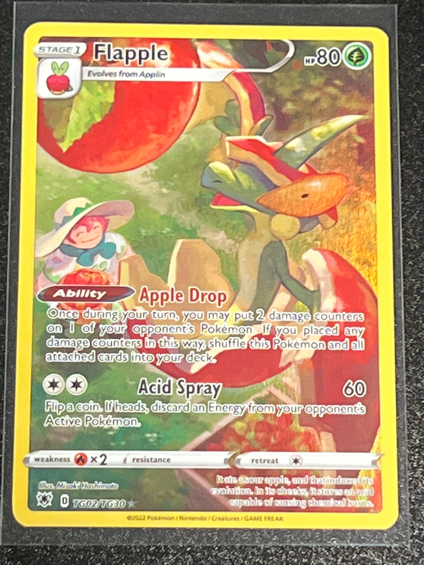 2022 Pokemon Flapple - Trainer Gallery - Ultra Rare - #TG02