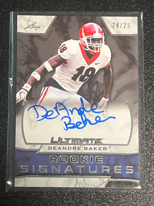 2019 Leaf DEANDRE BAKER - AUTO - 24/25 - RC - #URS-DB1