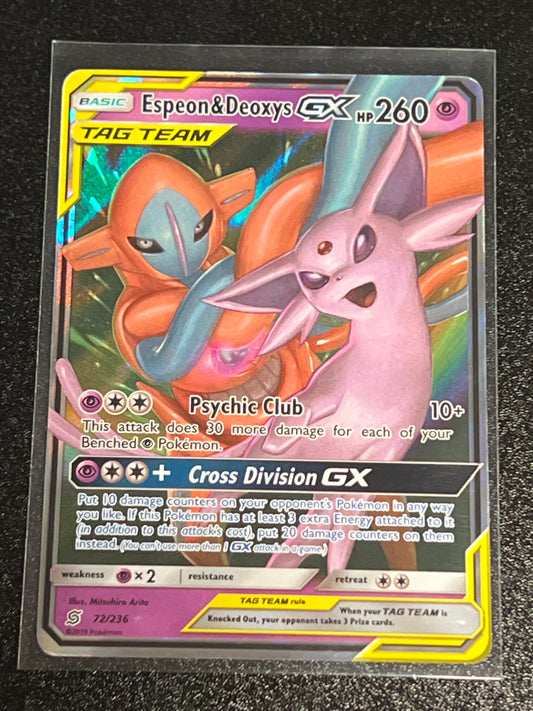 2019 Pokemon ESPEON & DEOXYS GX - Holo - #72