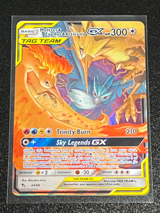 2019 Pokemon MOLTRES & ZAPDOS & ARTICUNO GX -  Holo - #44